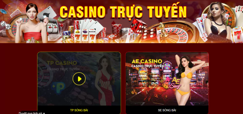 Sảnh live casino 33WIN đa dạng trò chơi casino hấp dẫn